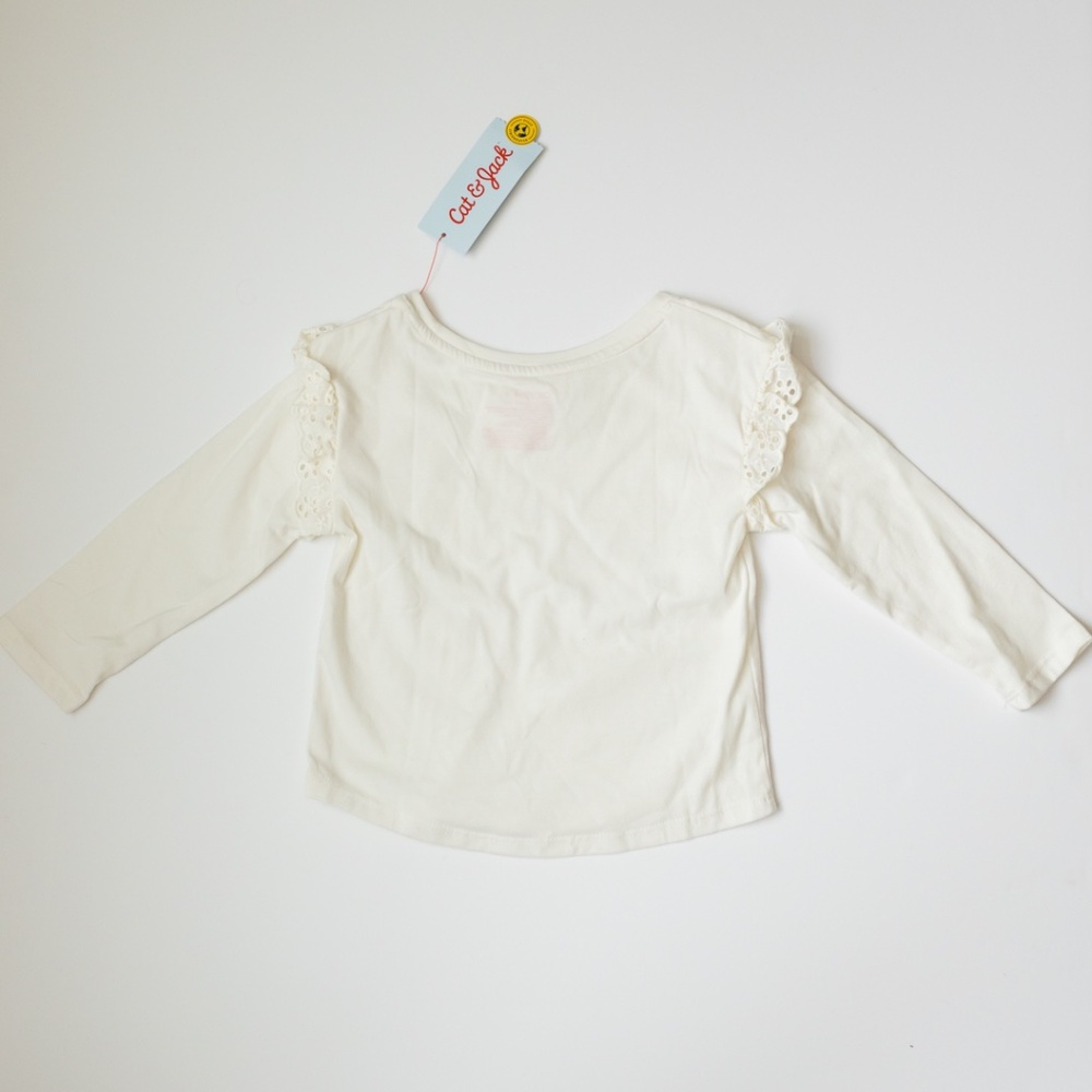 NWT Cat & Jack Ruffle Top Size 2T - Picture 6 of 7